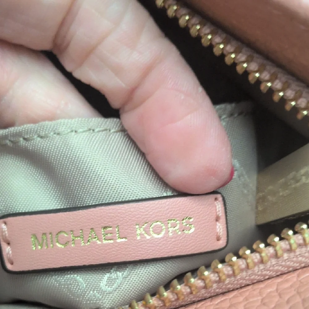 Michael Kors Townsend Blush Convertible Bucket/ Crossbody Bag with Gold Accents